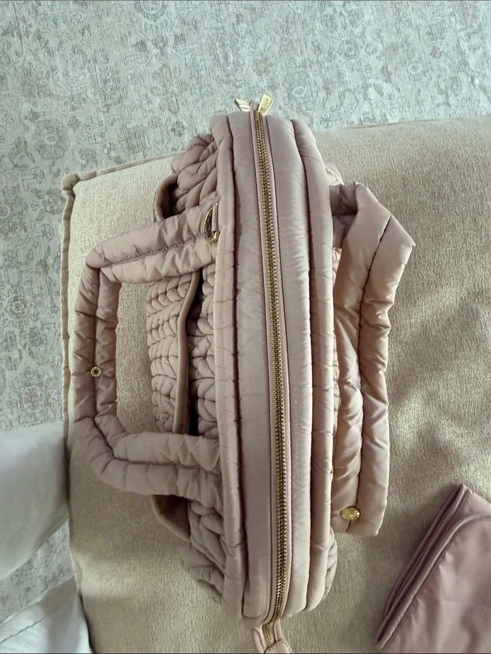 HAPP Brand Diaper Bag- Blush Pink